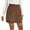 Brown, variant on HJYCHN Mini Skirts for Women Solid High Waist Corduroy Wrap Skirt with Button and Zipper Slim Fit Autumn Winter Midi Skirt Brown XL