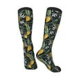 thumbnail image 4 of Fotbe Citrus Fruits Elegant Lemons print Women's Men's Novelty Crew Socks Cotton Socks Knee High Socks for Walking,Running,Nurses,Pregnancy, 4 of 9