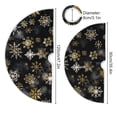 thumbnail image 4 of Ryvnso Christmas Tree Skirt Golden Snowflakes Xmas Tree Skirts Ornament Home Decorations 47.2", 4 of 6