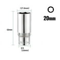 thumbnail image 1 of 1PC 3/8inch Deep Socket Adapter Hex Socket Wrench Heads Ratchet Tool 8-24mm 20mm, 1 of 8