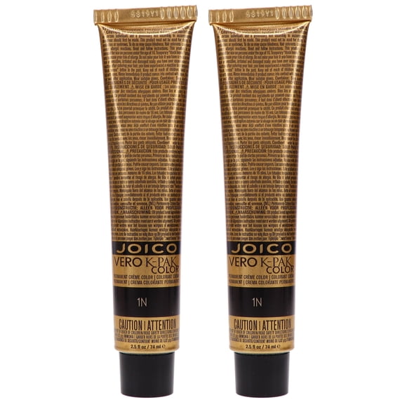 Joico Vero K-Pak Hair Color 1N Black 2.5 oz 2 Pack