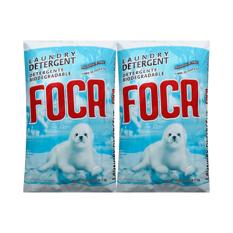 Foca Powder Laundry Detergent, 2.2 lb, Phosphate-Free