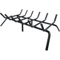 thumbnail image 1 of Fireplace Grate 27 Inch, Heavy Duty Solid Cast Iron Fireplace Log Holder, Indoor Firewood Log Burning Rack, Fire Pit Kindling Holder, Fireplace Accessories, Outdoor Firewood Rack, 1 of 1