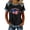 C1-Black, variant on 250th Anniversary Patriotic T Shirts for Women 4th of July Denim Collar Short Sleeve Casual Crew Neck Glitter Sequin Loose Fit Tops Black L
