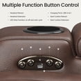 thumbnail image 3 of COLAMY Sereno Dual Motors Wall Hugger Power Recliner Chair with Power Headrest for Living Room, Home Theater Seating with Hidden Storage, Dark Brown, 3 of 9