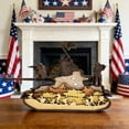 thumbnail image 4 of AZXY 4th of July Decor, Patriotic Tank Wooden Sign with Soldiers & American Flag, Layered Veteran Tribute Art for Independence Day & Memorial Day Home Display, 4 of 6