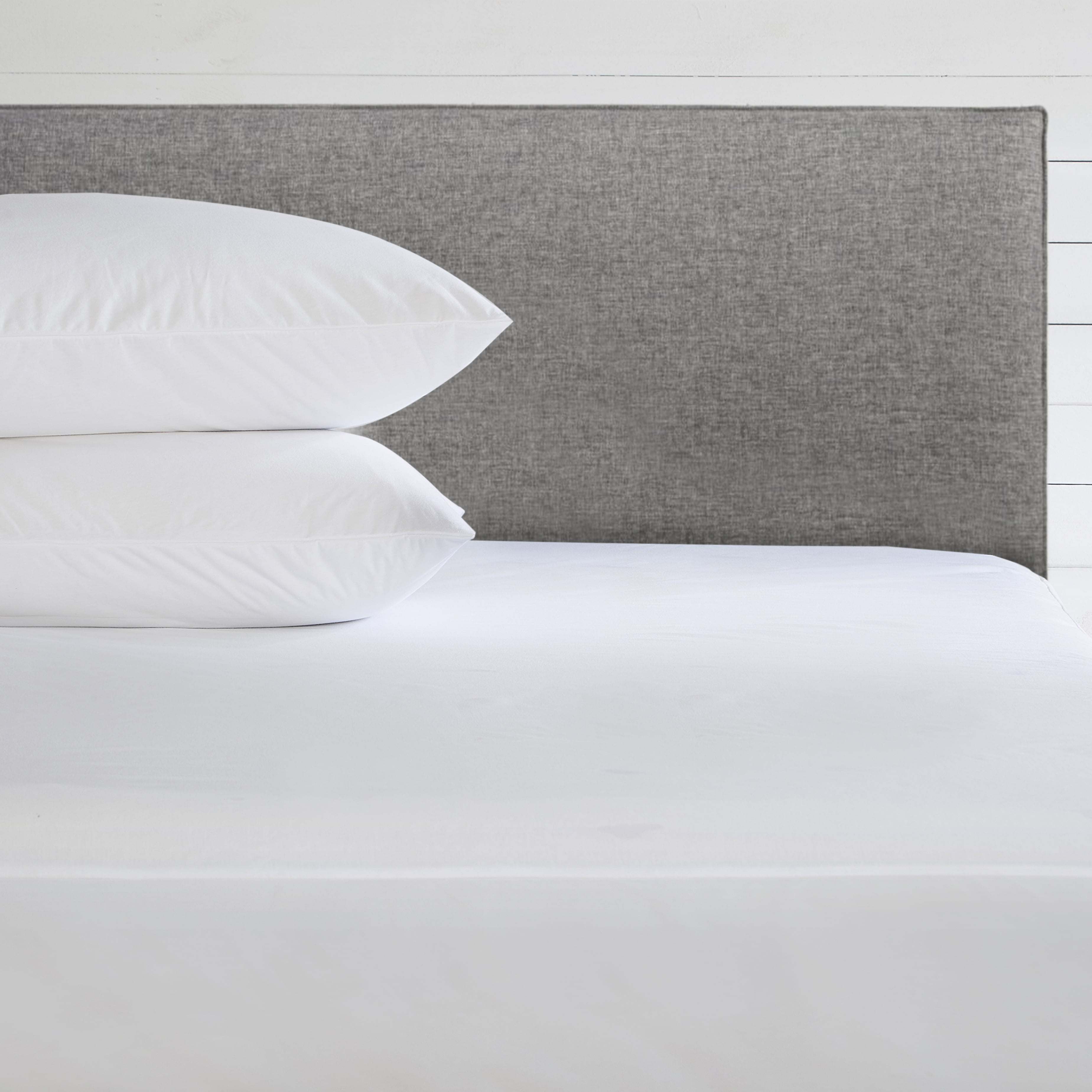 Antimicrobial Cotton Blend Pillow Protector, King, 2 Pack