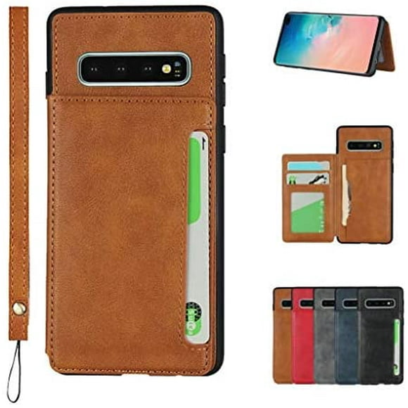 SailorTech for Galaxy S10 Plus Wallet Case, Premium PU Leather Case with Kickstand Function & Card Slots, Wristlet,