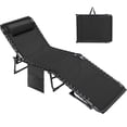 thumbnail image 7 of Vineego Foldable Lounge Chaise 12 inch High 5-Position Adjustable Patio Lounge Chair Beach Pool Chaise,Black, 7 of 7