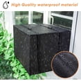 thumbnail image 4 of Window Air Conditioner Cover Outdoor, Outside Window AC Unit Cover Black Dust-Proof Waterproof AC Cover Outdoor Window AC Protection Cover (27.5Wx22.5Dx18.5H), 4 of 7