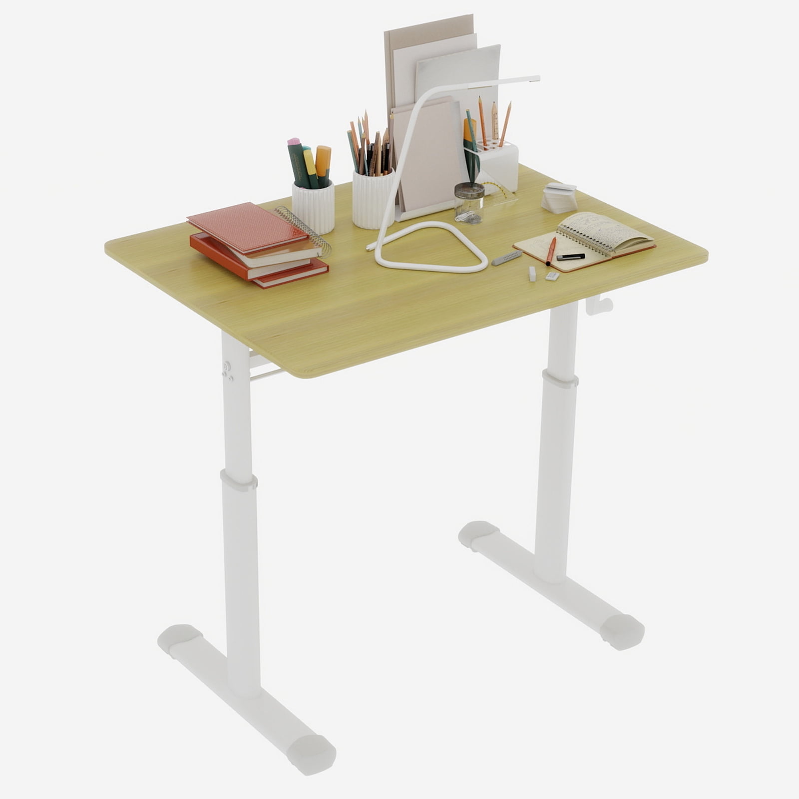 Adjustable Study Desk for Children and Adults, Height-Adjustable, Multifunctional Home Office Desk, Compact Design, 60x80cm