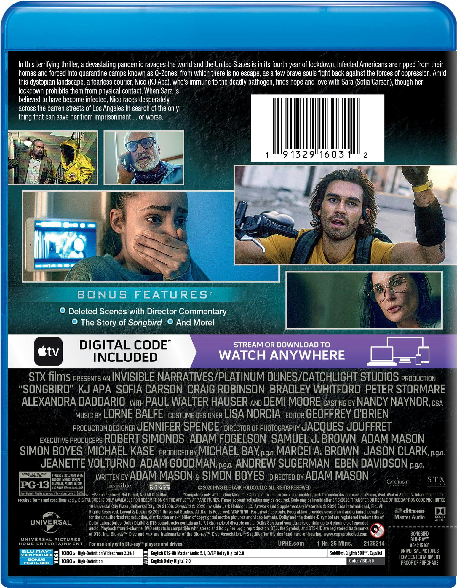 Universal Studios - Songbird [BLU-RAY]