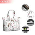 thumbnail image 2 of Bull Terriers and Hearts Travel Tote Bags for Women Carry On,Large Weekender Bags for Women Travel,Multi Functional Duffle Bag for Work,Shopping,Sports, 2 of 5