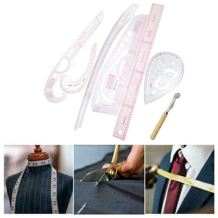 Garment Ruler 7-Piece Printing Plate Sewing Ruler Ruler DIY Sewing ...
