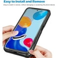 thumbnail image 6 of Clear Case for Xiaomi Redmi Note 11 4G with Built-in Screen Protector, Slim Shockproof Soft TPU Bumper Full Body Protection Phone Cover Case for Xiaomi Redmi Note 11 4G/Note 11s 4g QC Purple, 6 of 8
