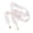 C_ Pink, variant on Women’s Thin Lace Neck Wrap Tiny Minimal Pendant Trim Soft Silky Fabric For Park Strolls White