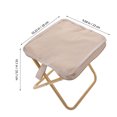 thumbnail image 2 of UPOUART Camping Pocket Stool Khaki Oxford Cloth Comfort For RV Travel 1Pack, 2 of 6