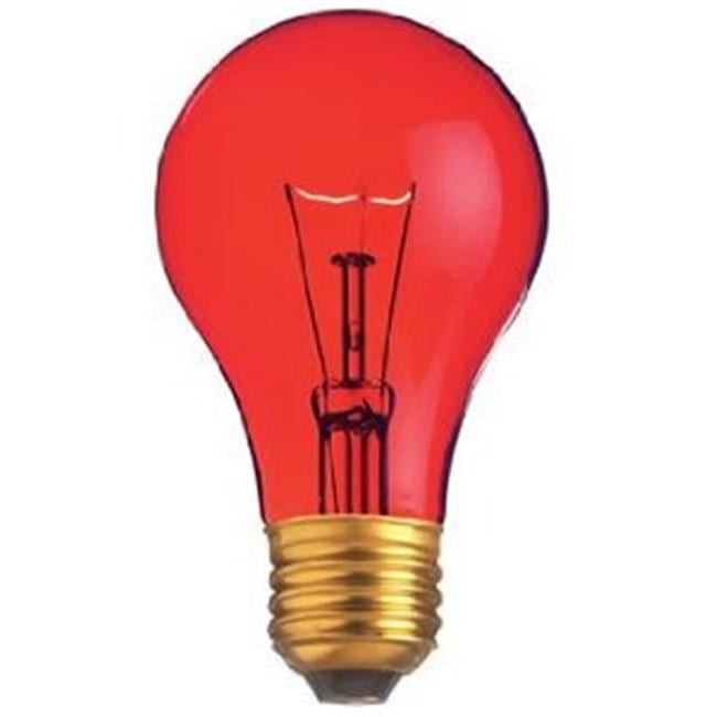 1-Pack Bulbrite 105525 25W Transparent Orange A19 Bulb 