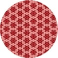 thumbnail image 1 of Ahgly Company Machine Washable Indoor Round Transitional Red Area Rugs, 7' Round, 1 of 7