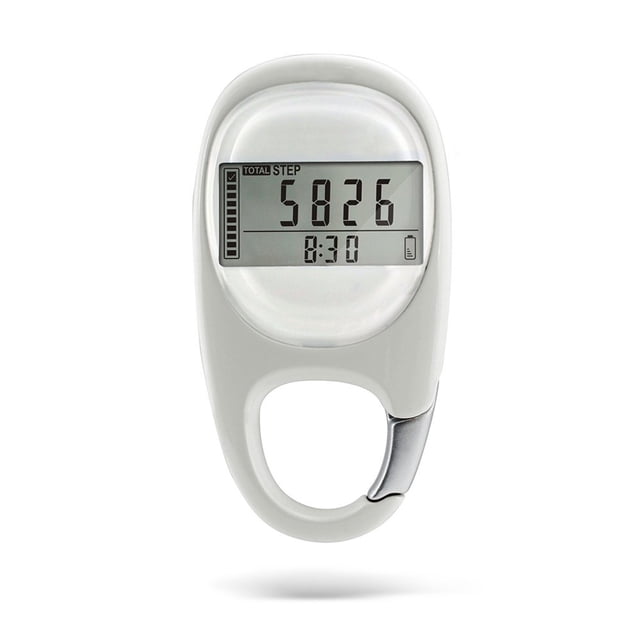 MesaSe 3D Digital Display Walking Pedometer Keychain Accurate Fitness Steps Counter Calories Counting for Running
