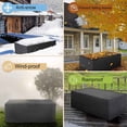 thumbnail image 4 of Patio Furniture Covers, 420D Oxford Fabric Patio Furniture Protector, 100% Waterproof Dustproof Snowproof Couch Protector UV Protection Rip Resistant Protective for Outdoor Tables and Chairs, 4 of 6