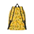 thumbnail image 3 of Balery Yellow Limes Vintage Canvas Backpack for Men and Women - Large Capacity, Durable Travel Laptop Bag for School, Work, Hiking, and Outdoor Activities, 3 of 7