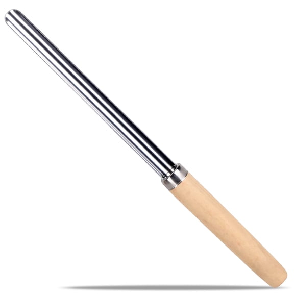 Alpine Cuisine Stainless Steel Corer 9-Inch with Wood Handle - Zucchini Cucumber Corers Special Kitchen Gadgets with Serrated Edge - Kitchen Tools Suitable for Fruits, Peppers, Cucumbers, Tomatoes
