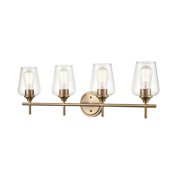 9704-MG Millennium Lighting Ashford - 4 Light Bath Vanity-11.25 Inch Tall and 31 Inch Wide-Modern Gold Finish