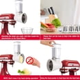 thumbnail image 4 of leyfeng Accesorios para rebanadora/trituradora para batidoras de pie KitchenAid, rebanadoras de alimentos, accesorio para rallador de queso, accesorio para hacer ensaladas, vegetales, 4 of 8