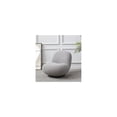 thumbnail image 2 of SAFAVIEH Couture Stevie Modern Boucle Solid Accent Chair, Light Grey/Black, 2 of 5