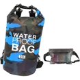 thumbnail image 1 of Bolsa seca impermeable, mochila flotante para playa, bolsa seca liviana para playa, navegación, pesca, kayak, natación, rafting, campamento, 10 l azul, 1 of 5