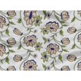 thumbnail image 5 of oneOone Rayon White Fabric Leaves & Flower Floral Sewing Crafts Projects Fabric Prints By Yards 56 Inches Wide, 5 of 5