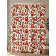 thumbnail image 4 of Fall Shower Curtain Orange Pumpkin Shower Curtains for Bathroom Thanksgiving Decor, Waterproof Polyester Shower Curtain Set with Hooks, Extra Long 72" x 84" Mushroom Maple Leaf, 4 of 6