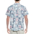 thumbnail image 2 of Endless Summer mens  Textured Button-Down Shirt, s, Blue, 2 of 3