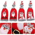 thumbnail image 4 of 4 Uds. Funda navideña para botella de vino suéter feo de Navidad botella de vino, 4 of 5