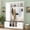 White, variant on 62.2''W Farmhouse Hall Tree with Shoe Storage Bench and Coat Rack, Entryway Organizer with 5 Hooks, Adjustable Shelf Cabinet and Drawers for Mudroom Hallway Living Room, White