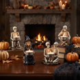 thumbnail image 3 of Witch Halloween Decorations with Candle Holder, Spooky Halloween Table Decor for Halloween Party, Purple Halloween Decor for Home Centerpiece, 3 of 6