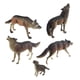 thumbnail image 2 of Figuras de lobo,Figuras de lobos Juguetes de animales Colección realista,Decoración de figura de modelo de lobo de animal salvaje,Simulación Vida Silvestre Animal Modelo Lobo Figura, 2 of 9