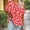 A36 Red, variant on Xdegoge T Shirt for Women Round Neck Short Sleeve Casual Artistic Everyday Wear Oversized Fit Large Watercolor Botanical Floral Graphic Print Soft Stretchy Summer Spring Tops