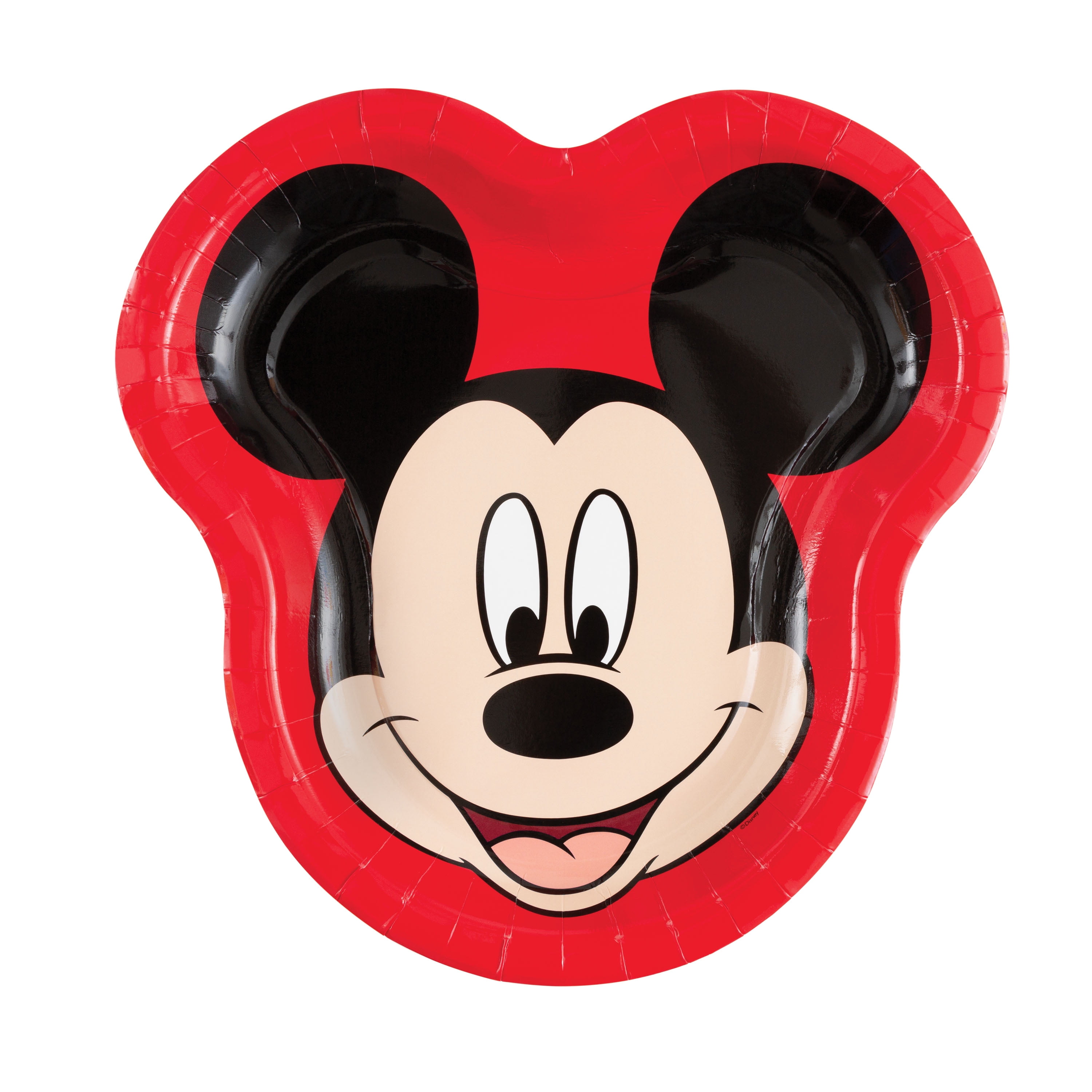 Mickey Mouse Shaped Paper Dinner Plates, 9in, 8ct - Walmart.com