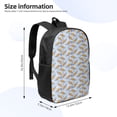 thumbnail image 2 of Uemuo Cute Sloth Printed Durable 17-inch Student Backpack - Lightweight, Waterproof, Adjustable Straps, Ideal for School, Work, Travel, 2 of 5