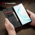 thumbnail image 3 of Dteck For Samsung Note 10 Plus CaseMe Slim PU Leather Flip Magnet Case Cover Retro Style Frosted Lightweight Protective Shell Holster, black, 3 of 5