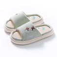 thumbnail image 4 of Willtoo Cute Bear Flax Slippers Sandals Family Set for Girls Clean Girl Aesthetic Safe Comfort Adorable and Cozy Indoor Footwear, 4 of 5