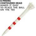 thumbnail image 2 of CHL-Zarma FLYtee My Hite Pack Combo 2-3/4 Pouces - Blanc avec Rayures Rouges, 2 of 4