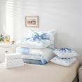 thumbnail image 4 of Erosebridal Blue Bowknot Bedding Sets Twin Size, Cute Ribbon Bow Comforter Sets with Sheets, Cartoon Theme Decor, 7pcs, 4 of 5