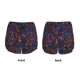 thumbnail image 3 of Balery Colorful Shells Pantalones cortos deportivos para mujer con forro y dos bolsillos, elásticos, para entrenamiento, gimnasio, yoga-Large, 3 of 7