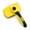 Yellow, variant on Self Cleaning Hair Brush For Dogs, Cats, Rabbits, Available In Multiple Colors