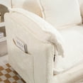 thumbnail image 6 of LUCKHAO Oversized Chair with Ottoman - 39*32“ Big Comfy Boucle Accent Chair and Ottoman Set,  Single Sofa  Lounge Chair for Living Room, Bedroom, Kids Room, Reading Nook, Family Room, 6 of 20