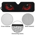 thumbnail image 7 of Binienty Black Cat Eyes Front Window Car Sun Shade Compatible with Jeep Gladiator JT 2020-2025 Foldable UV Ray Sun Visor Protector Universal Automotive Interior Accessories, 7 of 7