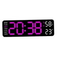 thumbnail image 4 of Reloj despertador digital, reloj de escritorio eléctrico, atenuador de brillo, decoración del hogar, moderno reloj digital montado en la pared para ad Luz roja, 4 of 8